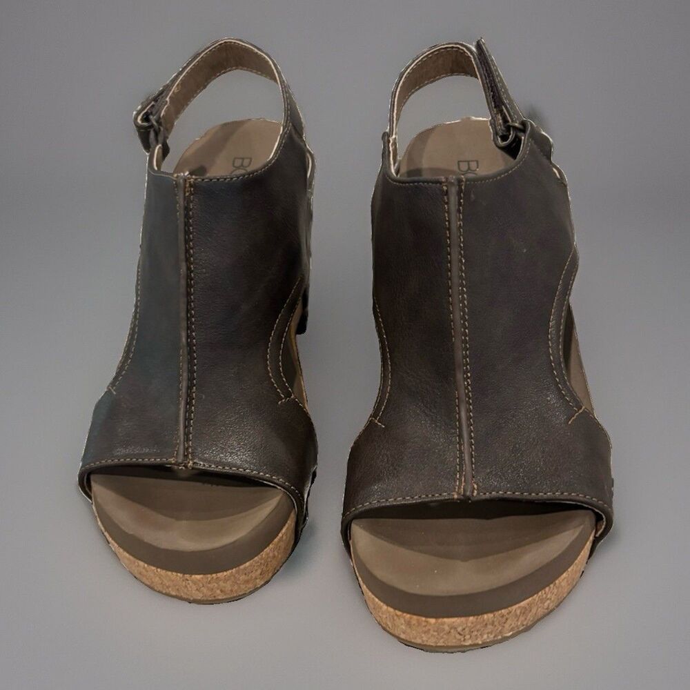 Corkys Carley Studded Slingback Wedge  Womens Brown Casual Sandals Size 6
